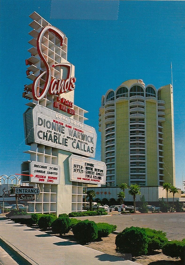 Sands Hotel Sign and Marquee - 1960s Dionne Warwick - Invisible Themepark