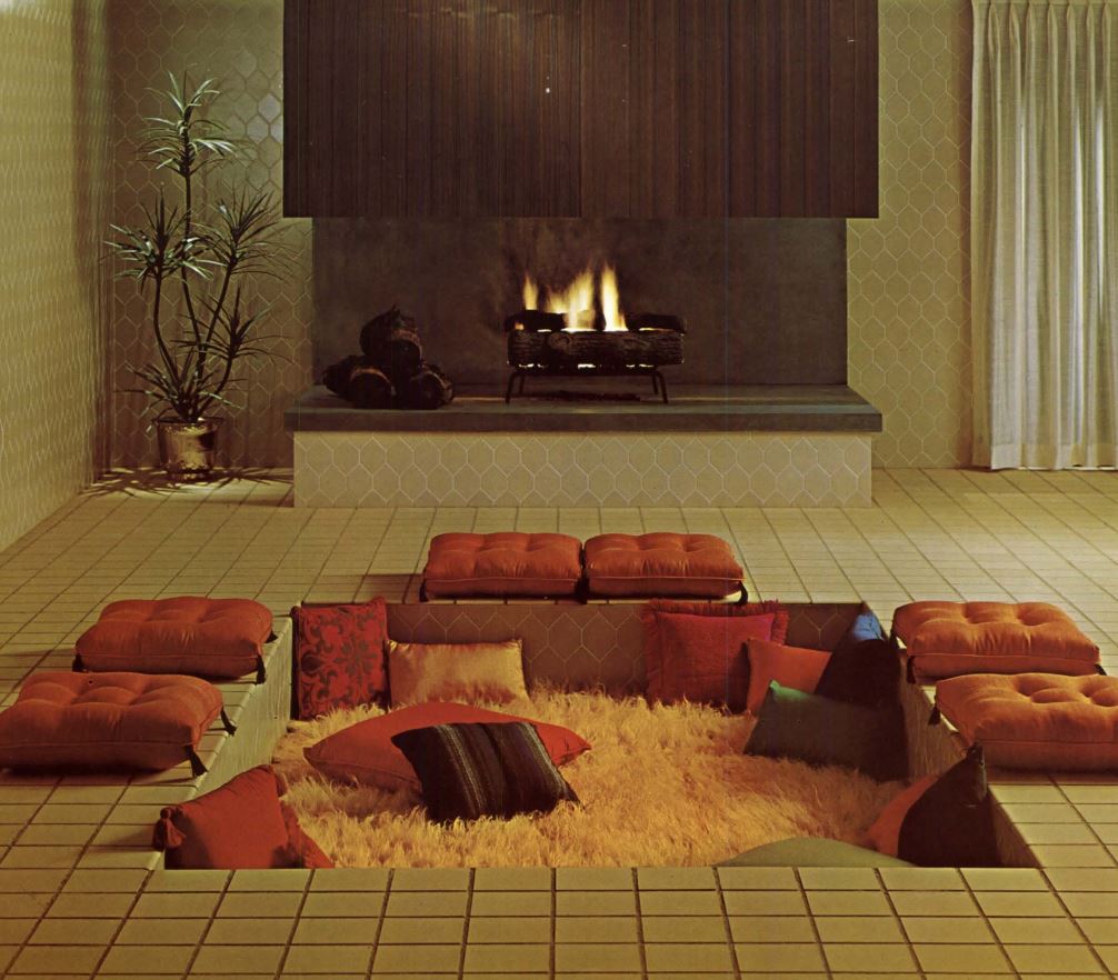 Modern Conversation Pit for Simple Design