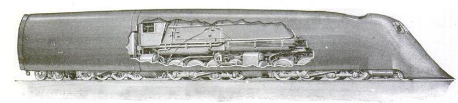 Old vs. New Locomotive Cutaway, 1920