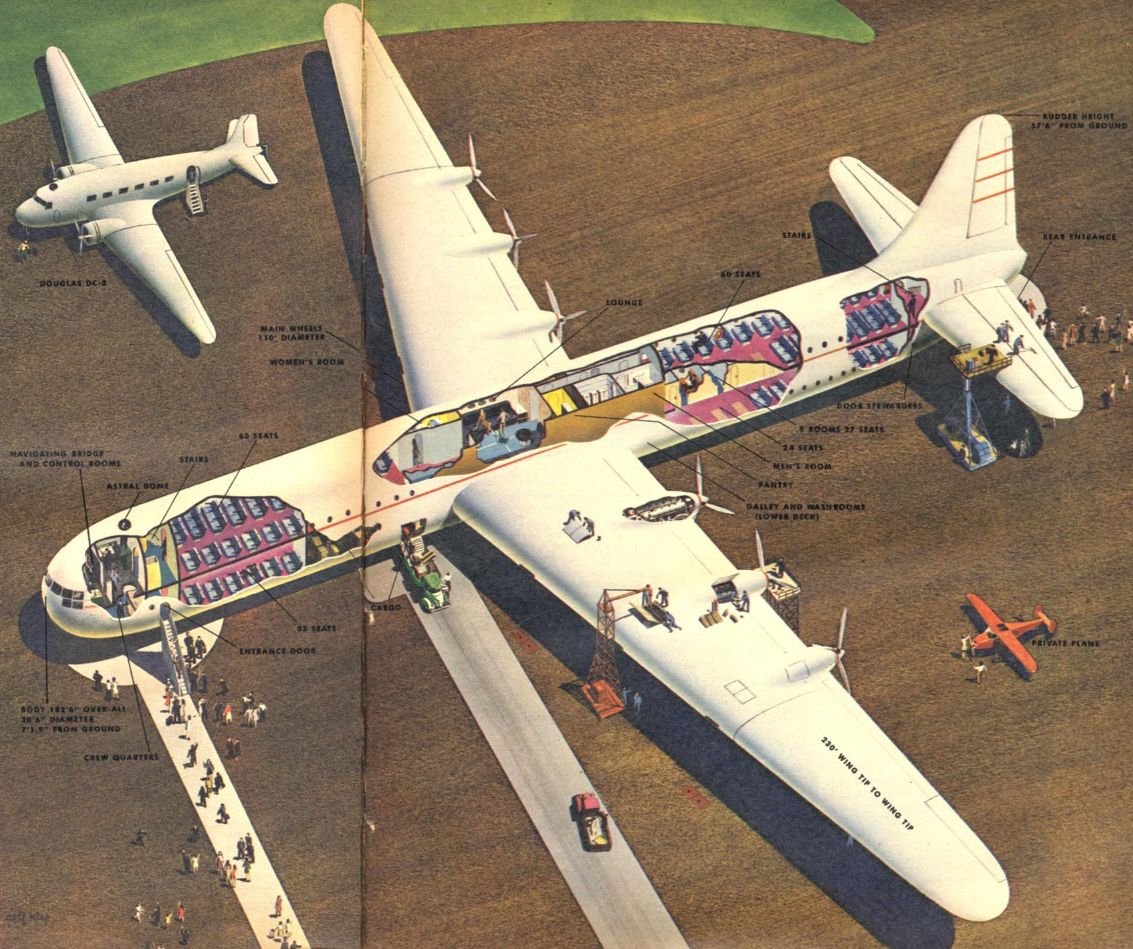 Consolidated Vultee Clipper For PanAm Cutaway, 1945