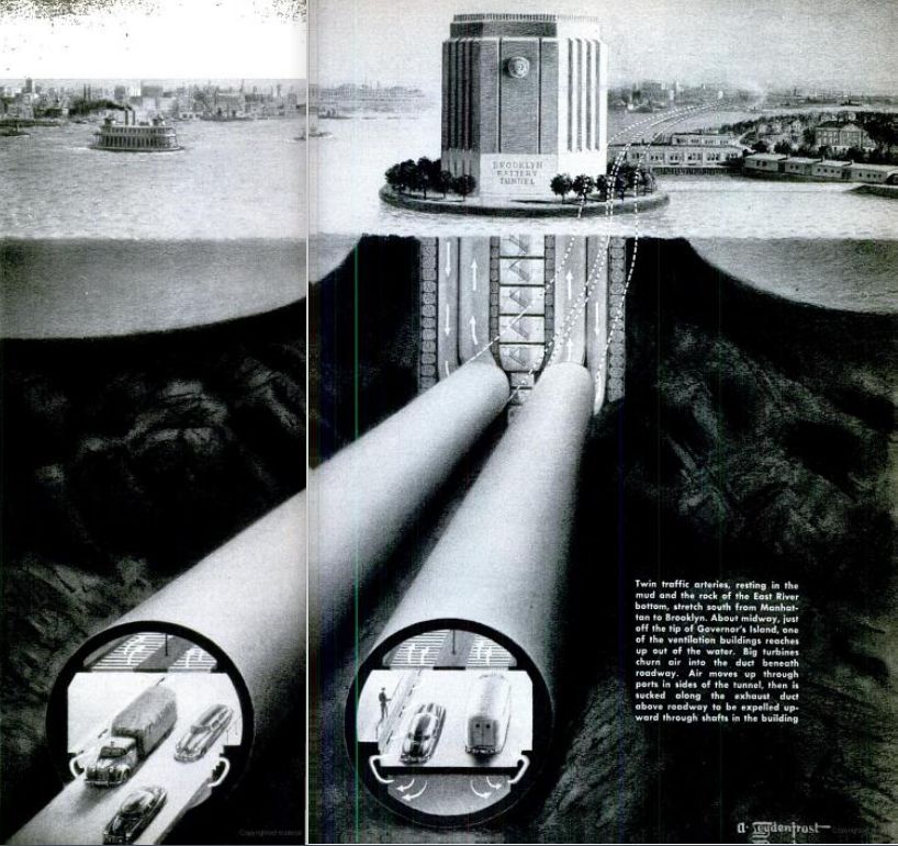 Brooklyn Battery Tunnel 1950