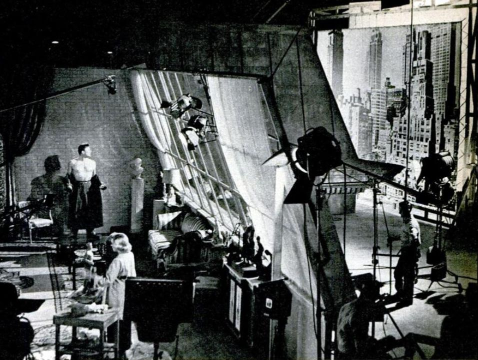 Transparent Manhattan Movie Backdrop 1950