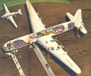 Consolidated Vultee Clipper For PanAm Cutaway