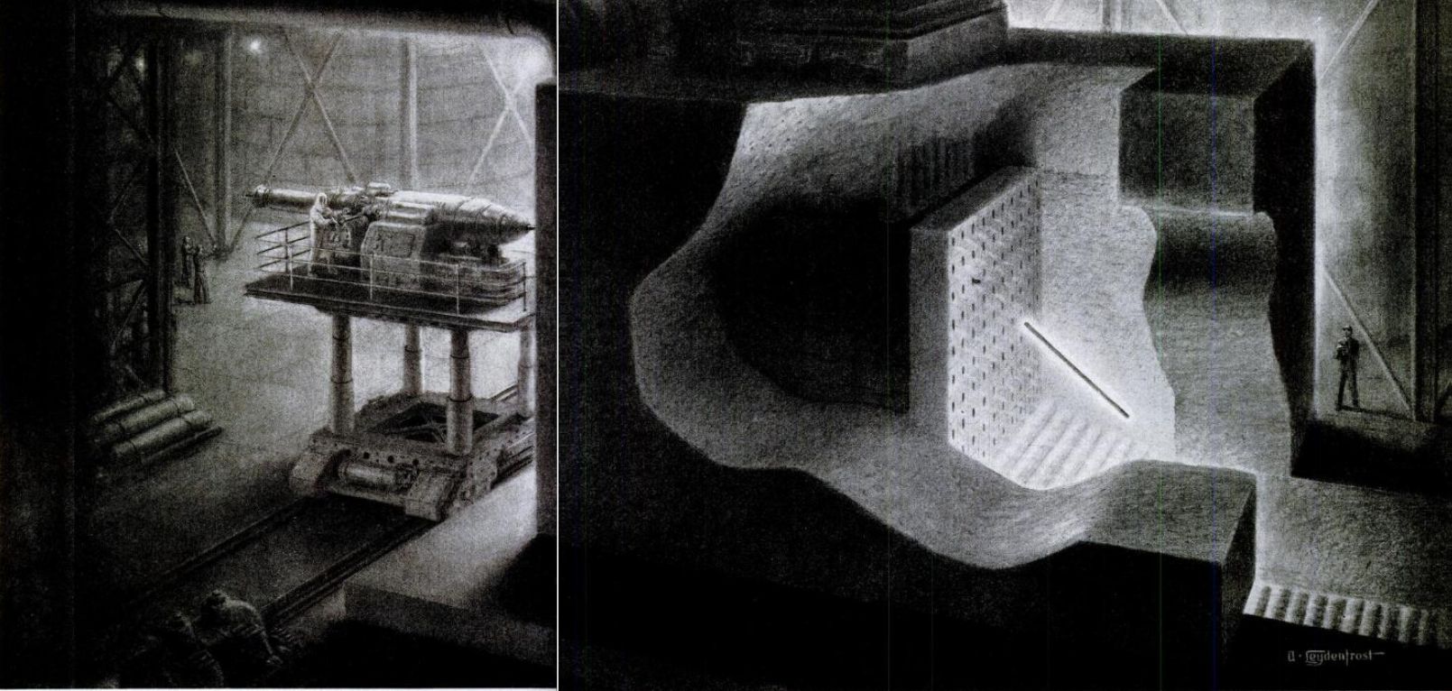 Atomic Pile Cutaway 1950