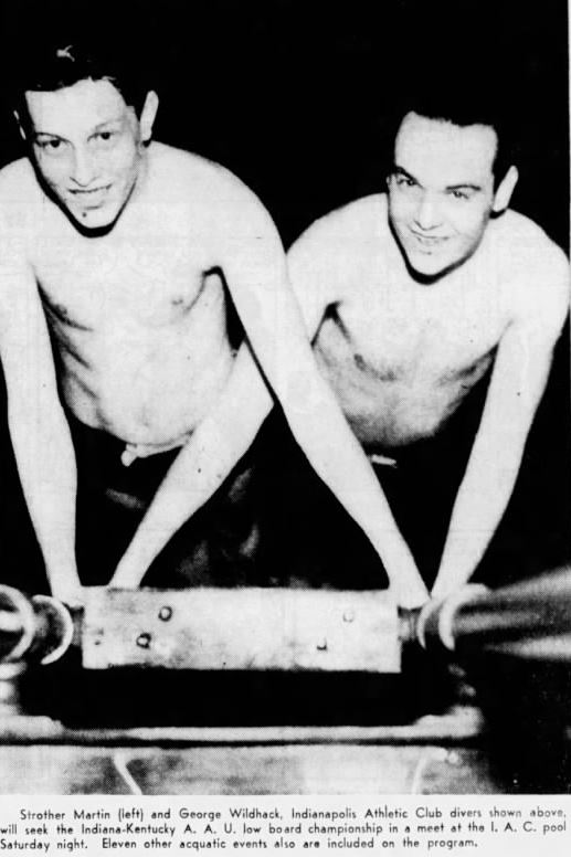Strother Martin, Low Board Championship, 1938