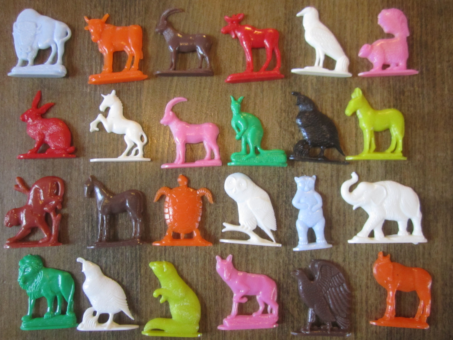 Cracker Jack Prizes Plastic Animals 1960s