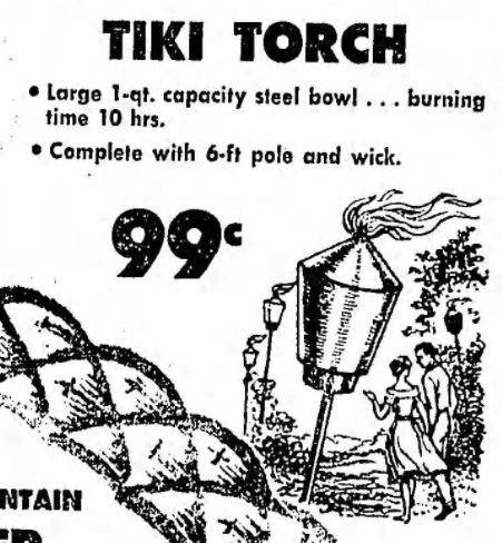 Tiki Torch Ad LA Times July 2 1961