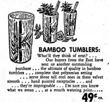 Vintage Bamboo Tumblers
