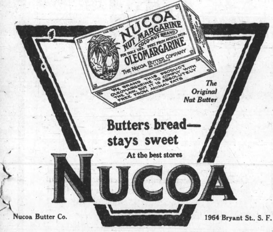 Nucoa Advertisement 1919