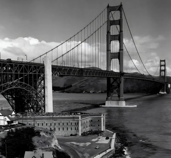 Golden Gate Bridge, 1948, Site of Chris Christensen's Staged Suicide